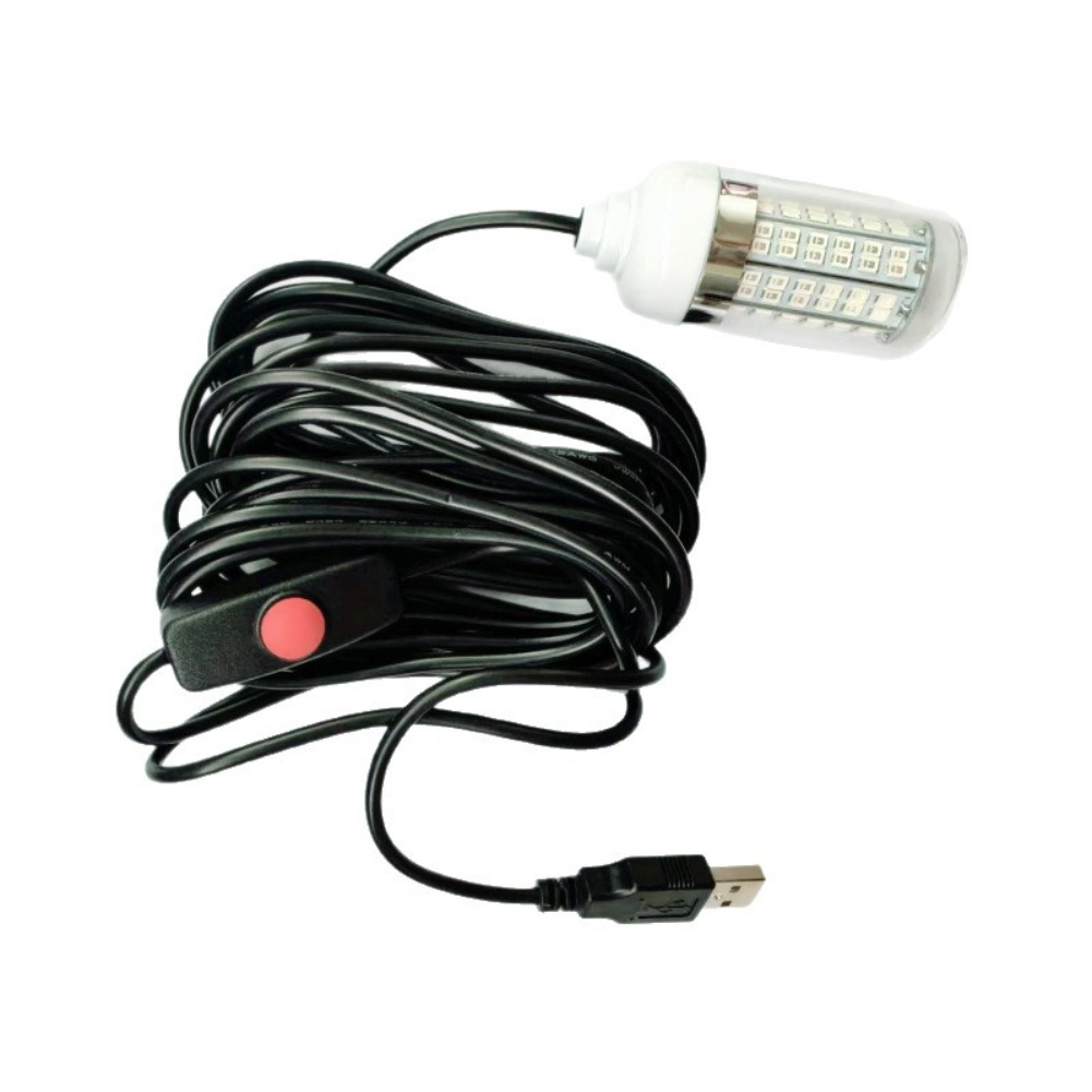 Fish Finder Charger - 5V Underwater Fish Lure Lamp Green/white/blue/warm