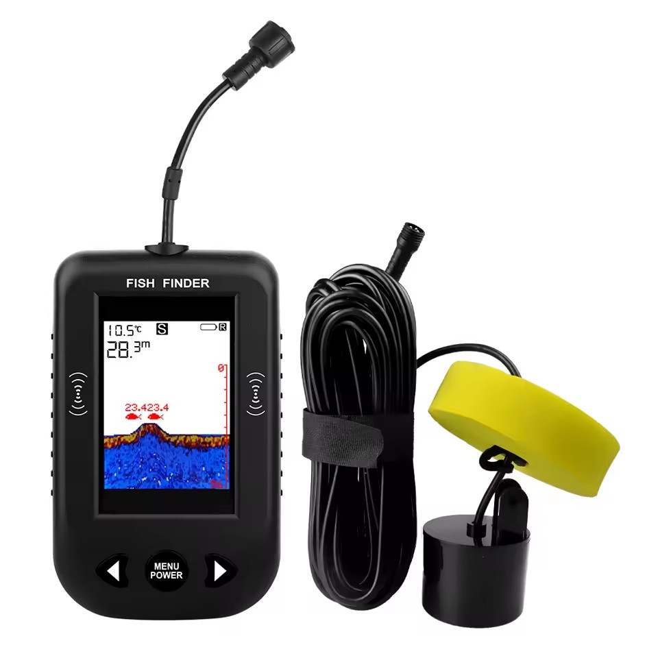 Fish Finder Portable - Alarm 100M Portable Sonar Fish Finders