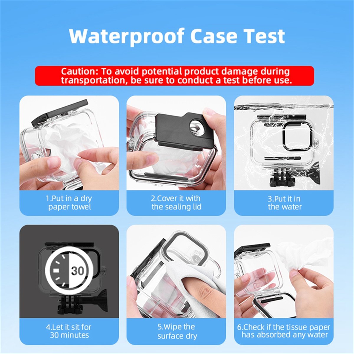 Underwater Camera - M05K 60M Waterproof Case for GoPro