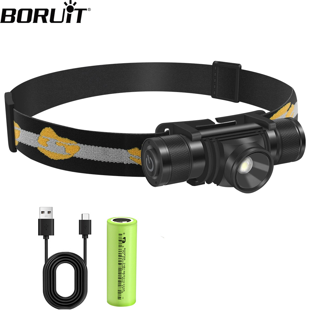 Fish Finder Charger - BORUIT D20 Zoomable Mini Headlamp 1000LM