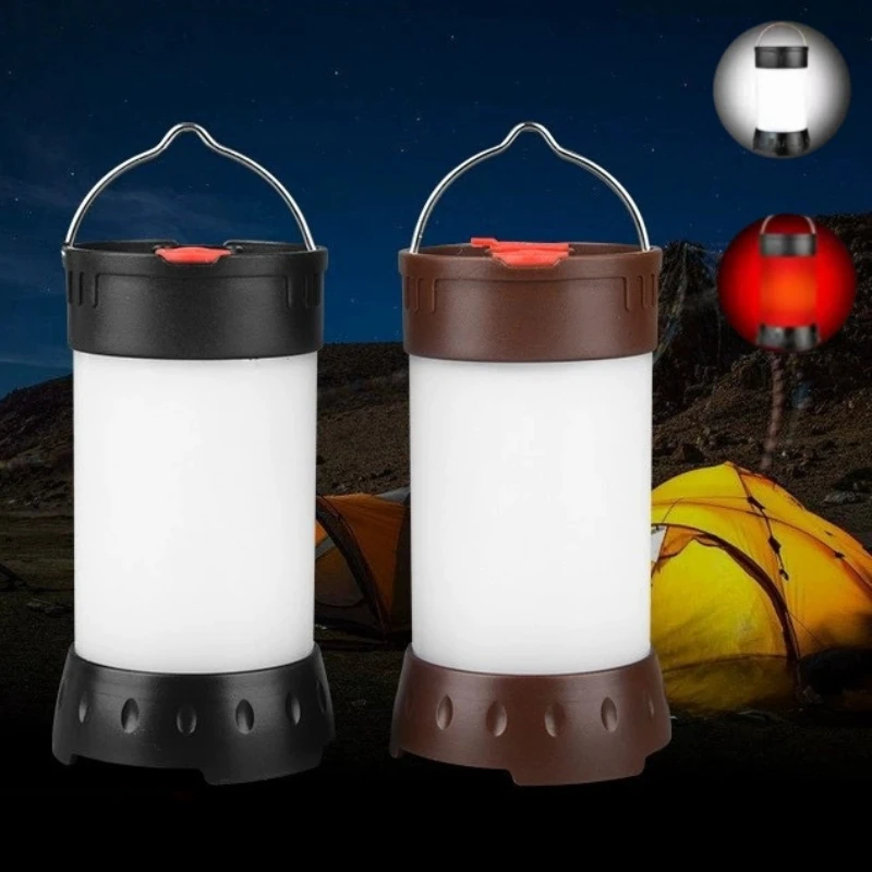 Fish Finder Charger - Magnetic Portable White Red Camping Lantern
