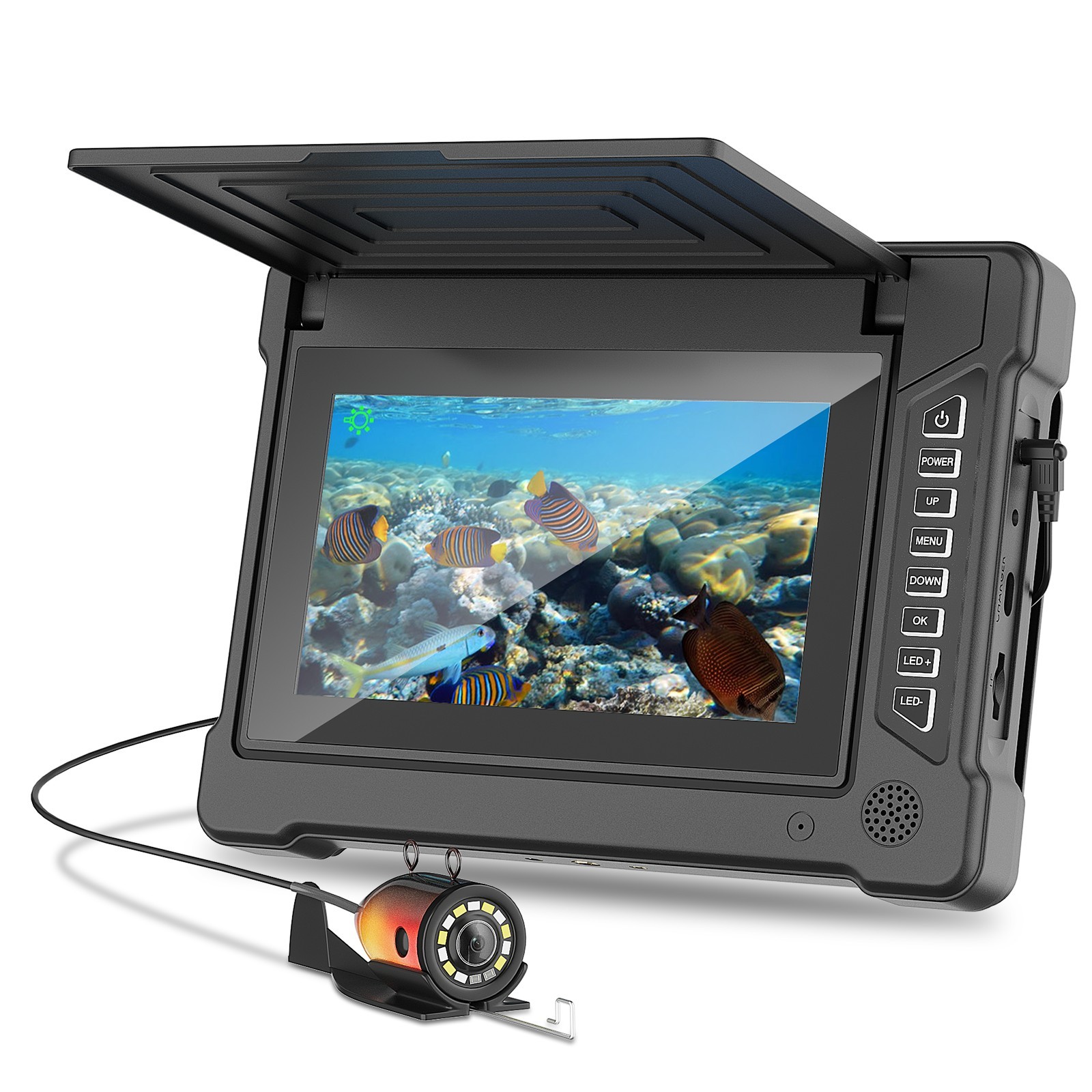 Fish Finder Cable - 7 Inch 15M 1200TVL Underwater Fishing