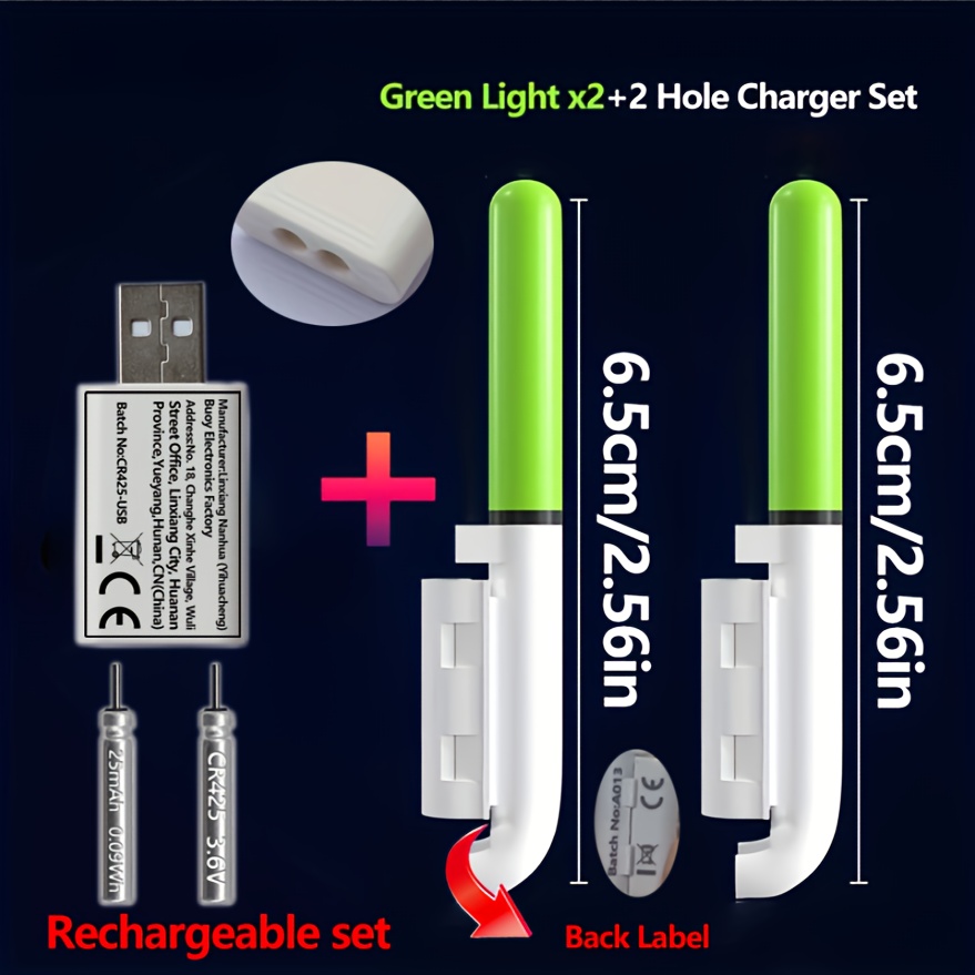Fish Finder Charger - Fishing 5-Piece Set (2 Rod Tip