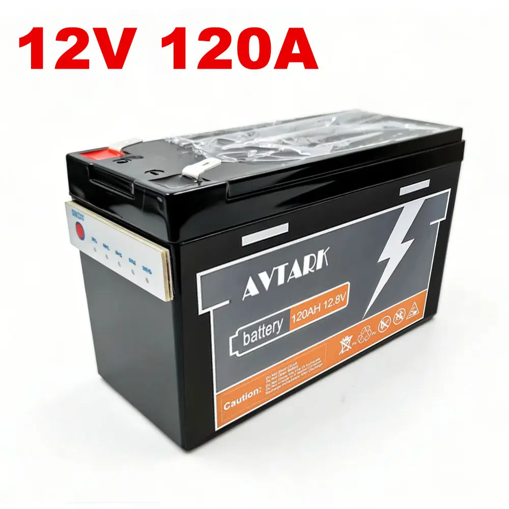 Fish Finder Charger - LiFePO4 12V 120Ah Battery,Built-in BMS,4000+Cycles Rechargeable