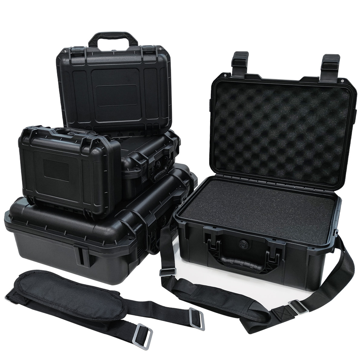 Fish Finder Case - Equipment Hard Case with Pre-cut Sponge