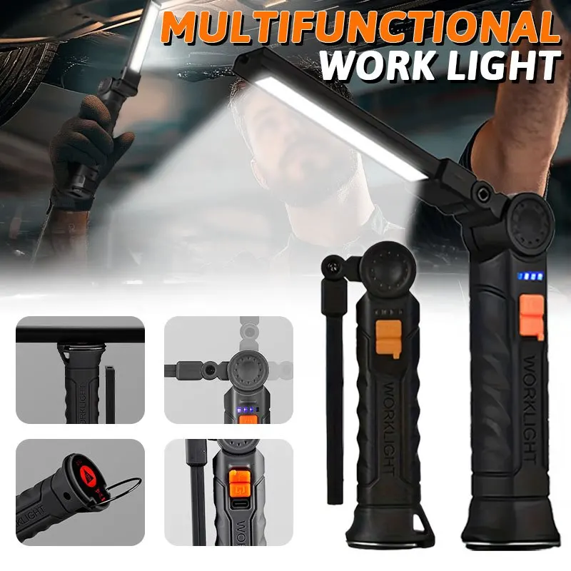 Fishing Light - Rechargeable Magnetic Work Light Flashlight Portable
