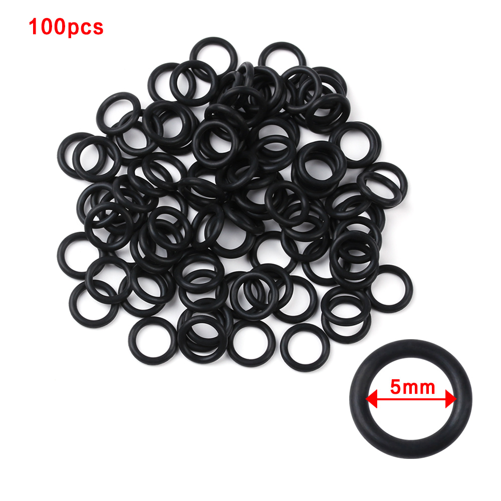 Bite Indicator - 100 PCs Black Rubber O-Rings Seal