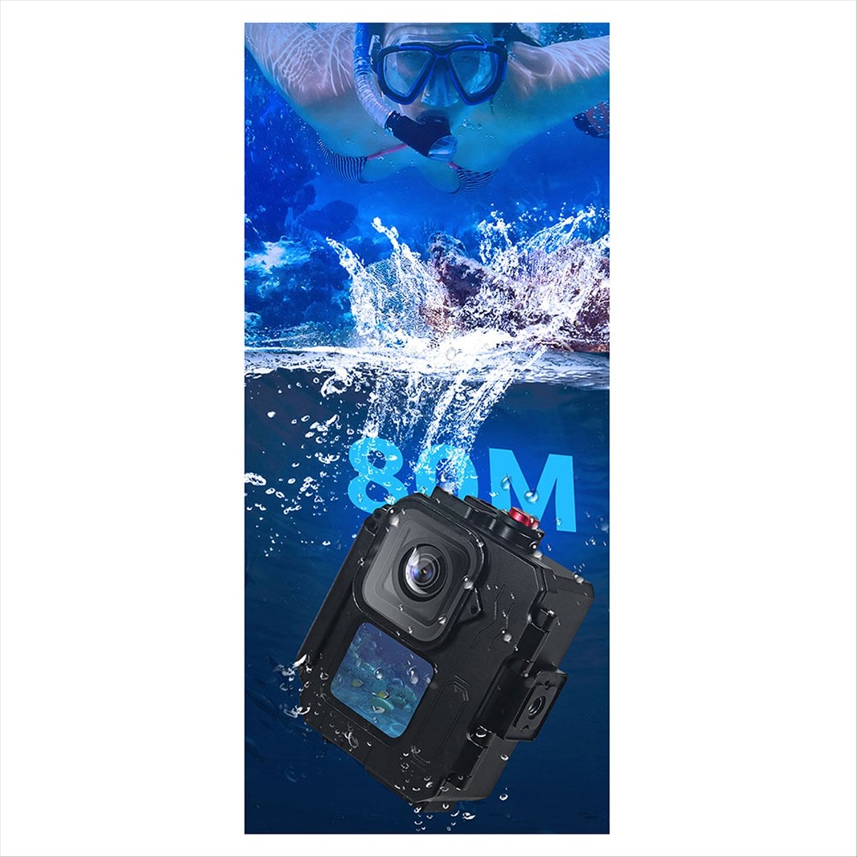 Underwater Camera - N05R 80M Waterproof Case Aluminium Frame
