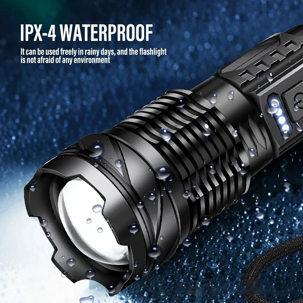 Powerful LED Flashlight Rechar - Fishing Light ulasan dan harga