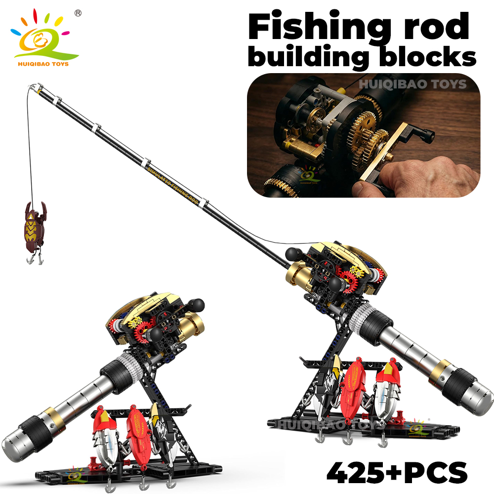 HUIQIBAO MOC Fishing Rod Build - Fish Finder Battery ulasan dan harga