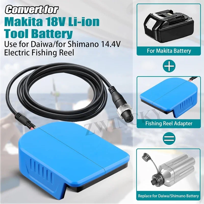 NEW Portable Fishing Reel Adap - Fish Finder Battery ulasan dan harga