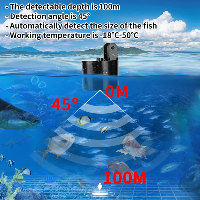 Alarm 100M Portable Sonar Fish - Fish Finder Portable ulasan dan harga