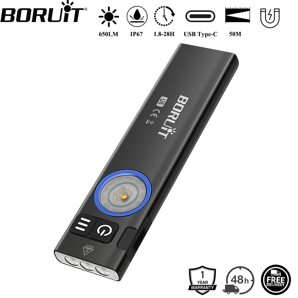 BORUiT U8 650LM EDC LED Flashl - Fishing Light ulasan dan harga