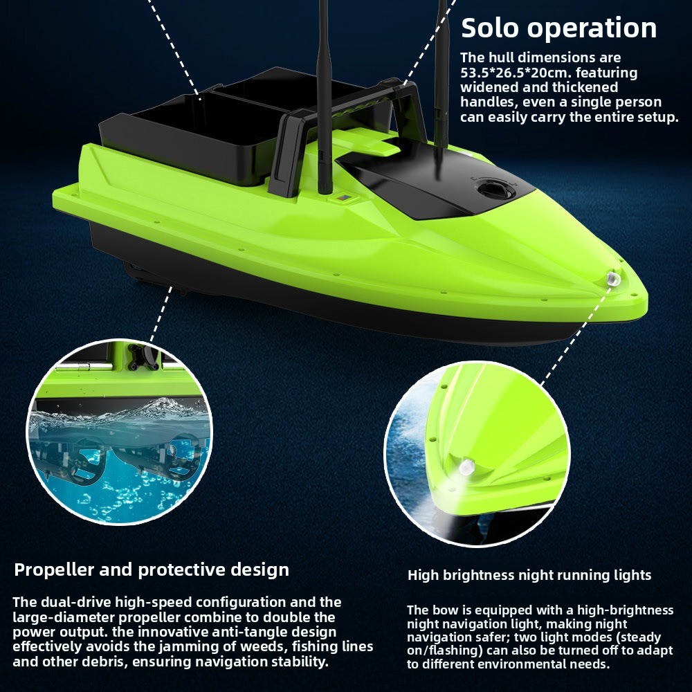 500M RC Fishing Bait Boat Dual - Fish Finder Cable ulasan dan harga