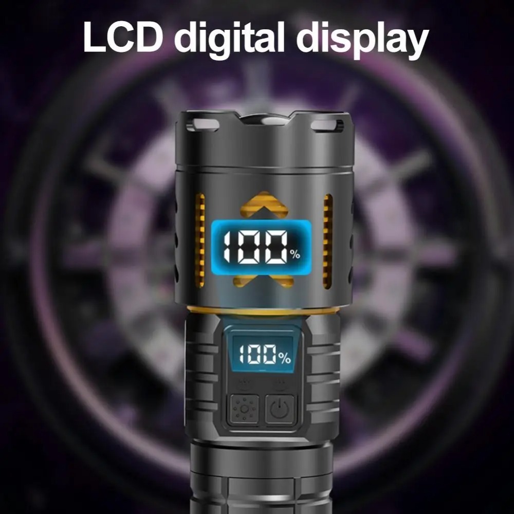 High Power LED Flashlight Zoom - Fishing Light ulasan dan harga