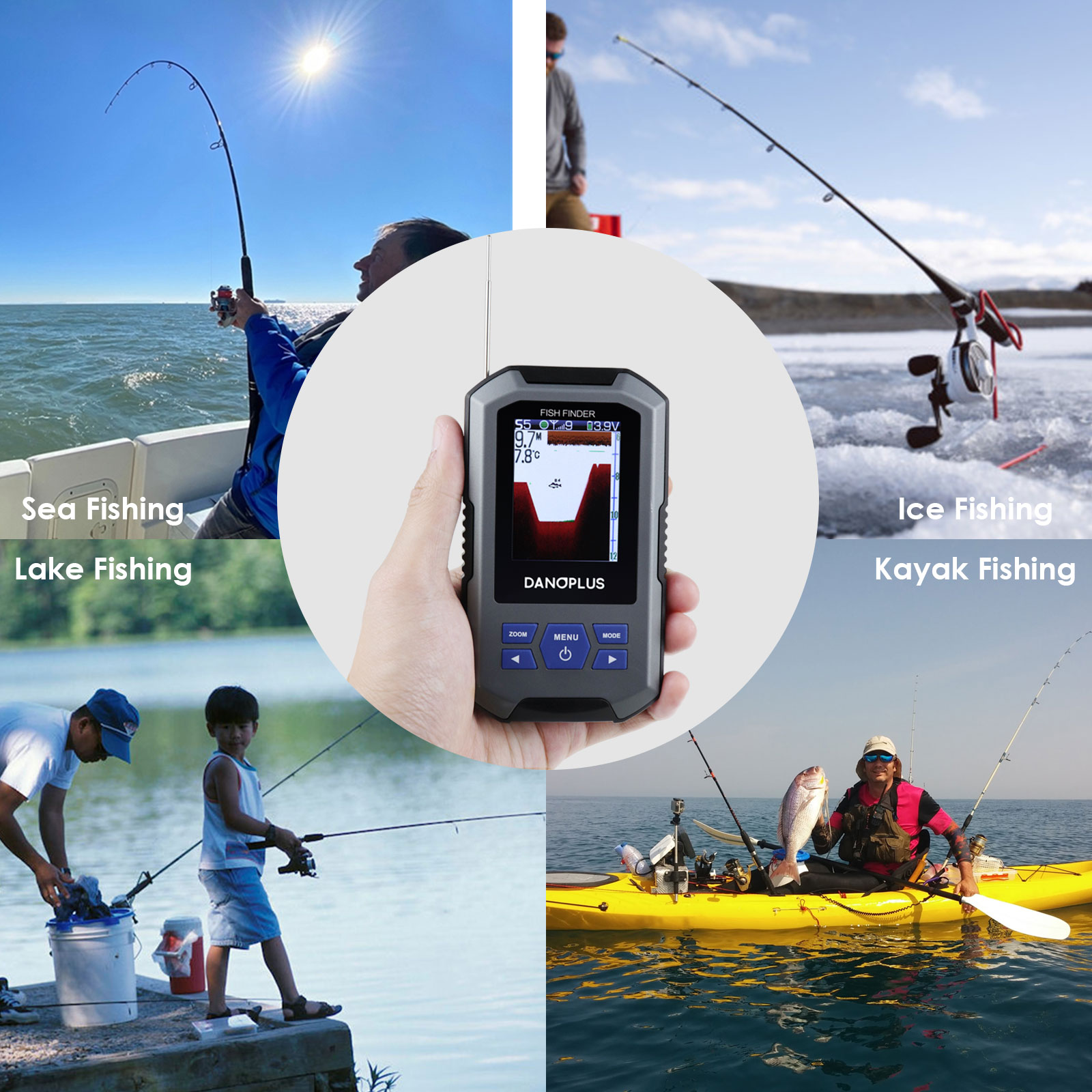 Fish Finder Wireless Sonar Sen - Fish Finder ulasan dan harga