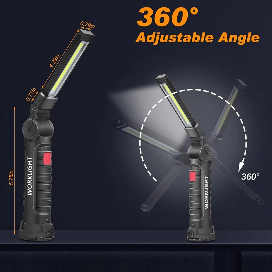 Rechargeable Magnetic Work Lig - Fishing Light ulasan dan harga