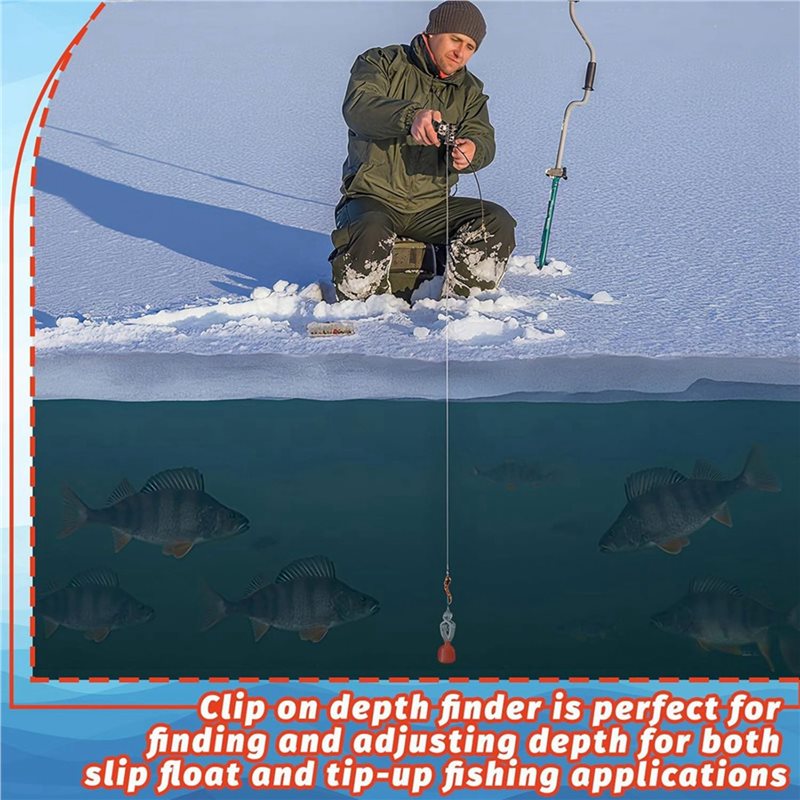 Clip-On Water Deep Gauge Instr - Fishing Depth Finder ulasan dan harga