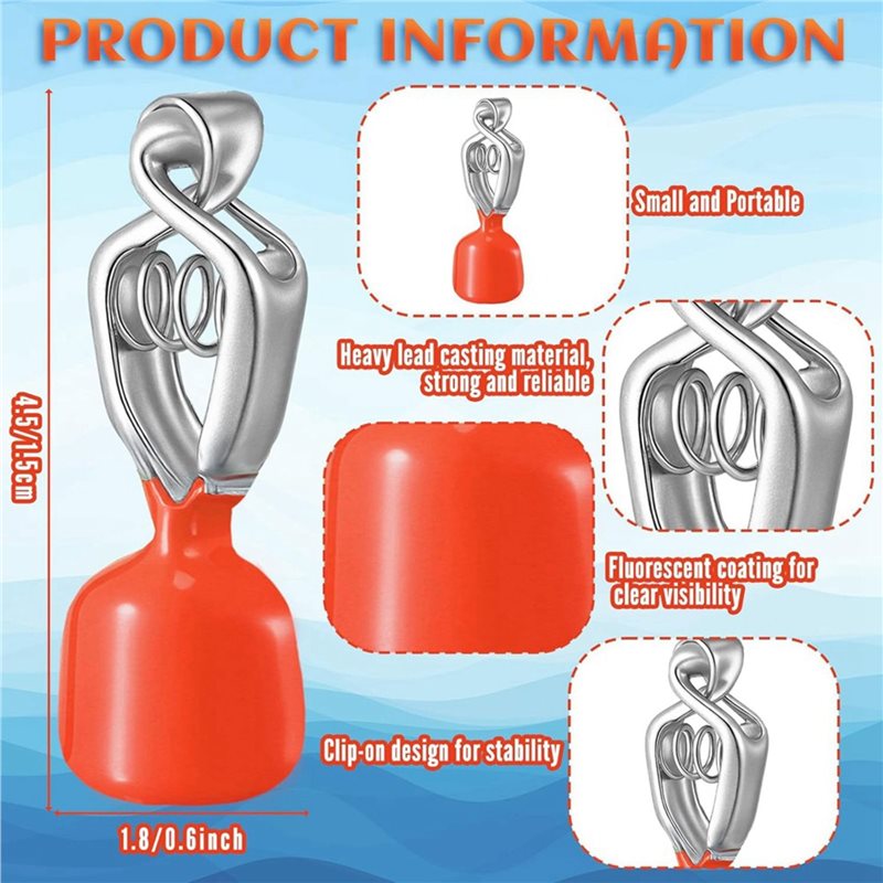 Clip-On Water Deep Gauge Instr - Fishing Depth Finder ulasan dan harga