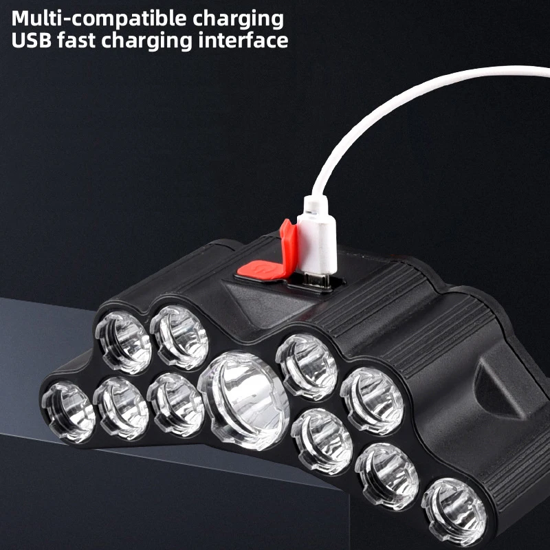11 LED Headlamp Strong Light H - Fish Finder Battery ulasan dan harga