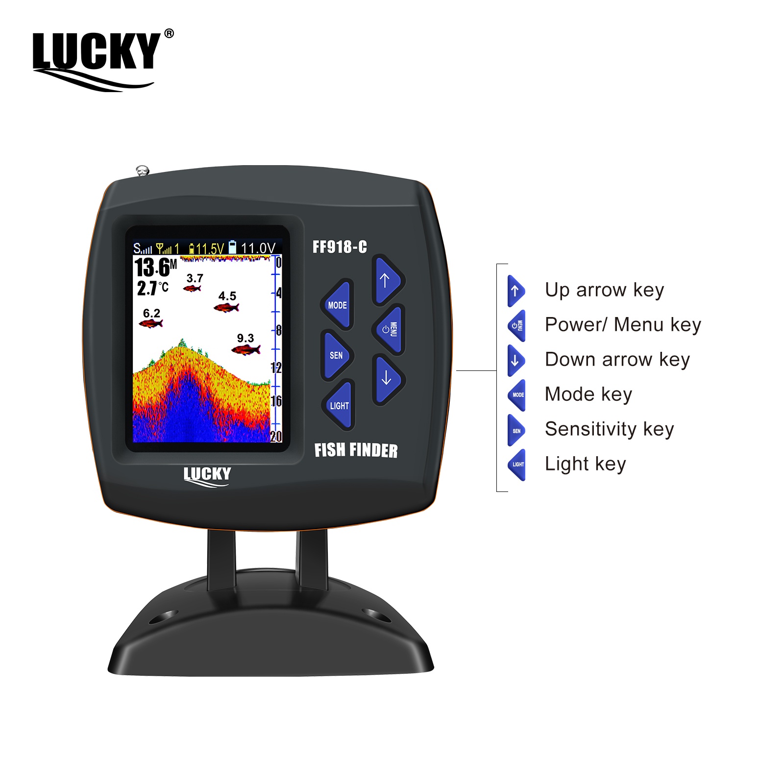 Lucky FF918 Wireless Remote Co - Fish Finder Transducer ulasan dan harga