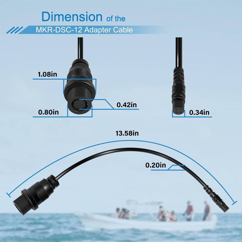 1852081 MKR-DSC-12  4-Pin Fish - Fish Finder ulasan dan harga