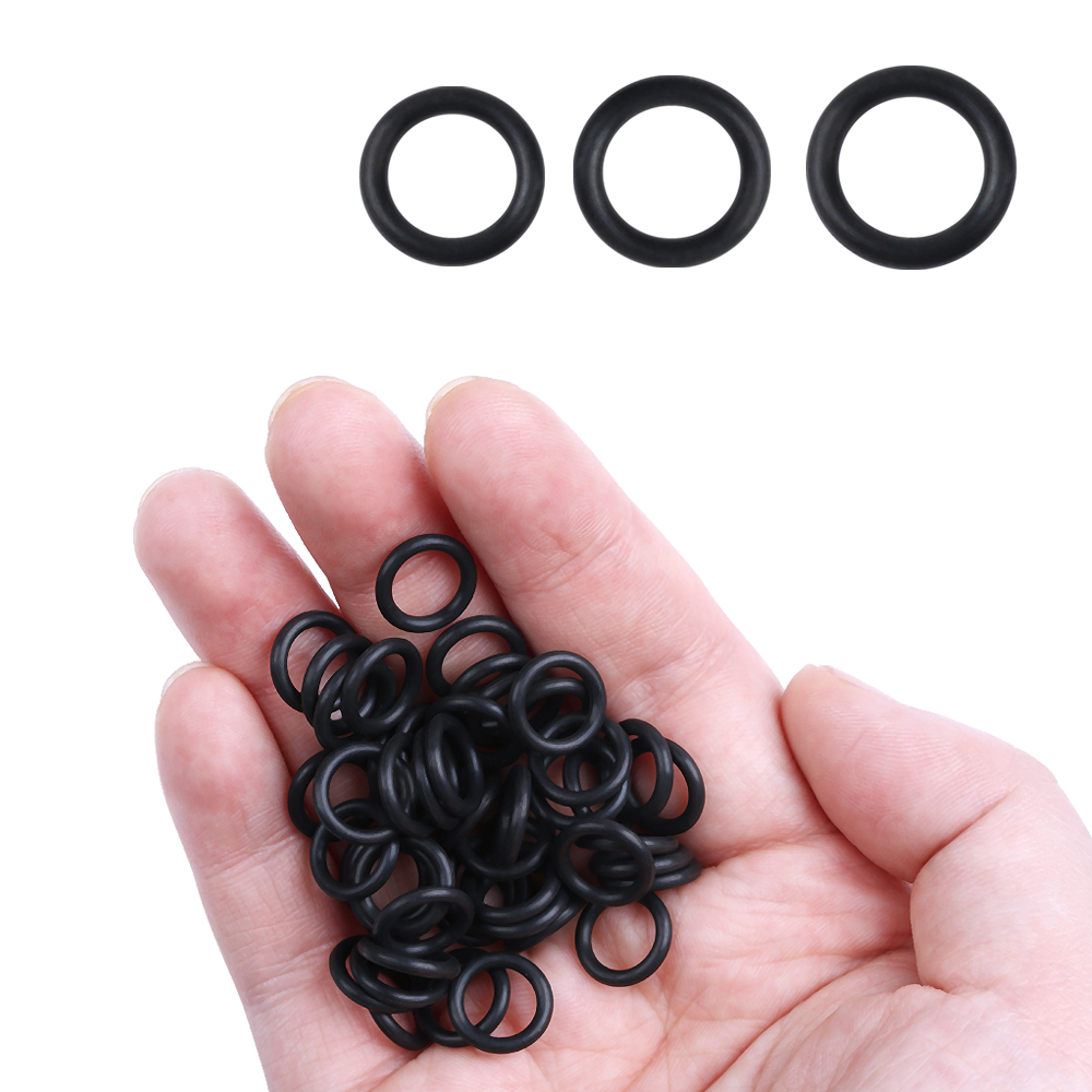 100 PCs Black Rubber O-Rings S - Bite Indicator ulasan dan harga