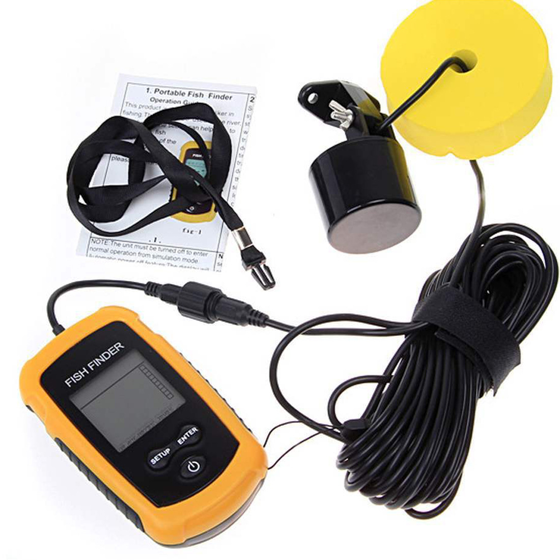 Alarm 100M Portable Sonar Fish - Fish Finder Portable ulasan dan harga