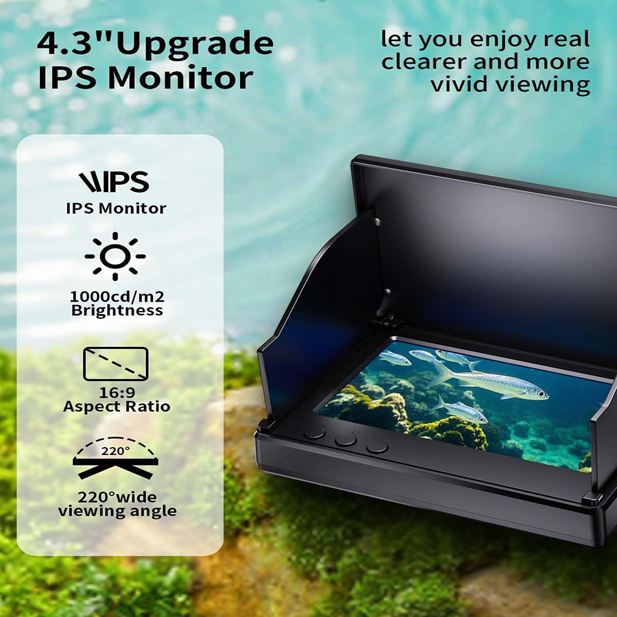 FOURQ Handheld 1080P 4.3'' LCD - Fish Finder Portable ulasan dan harga