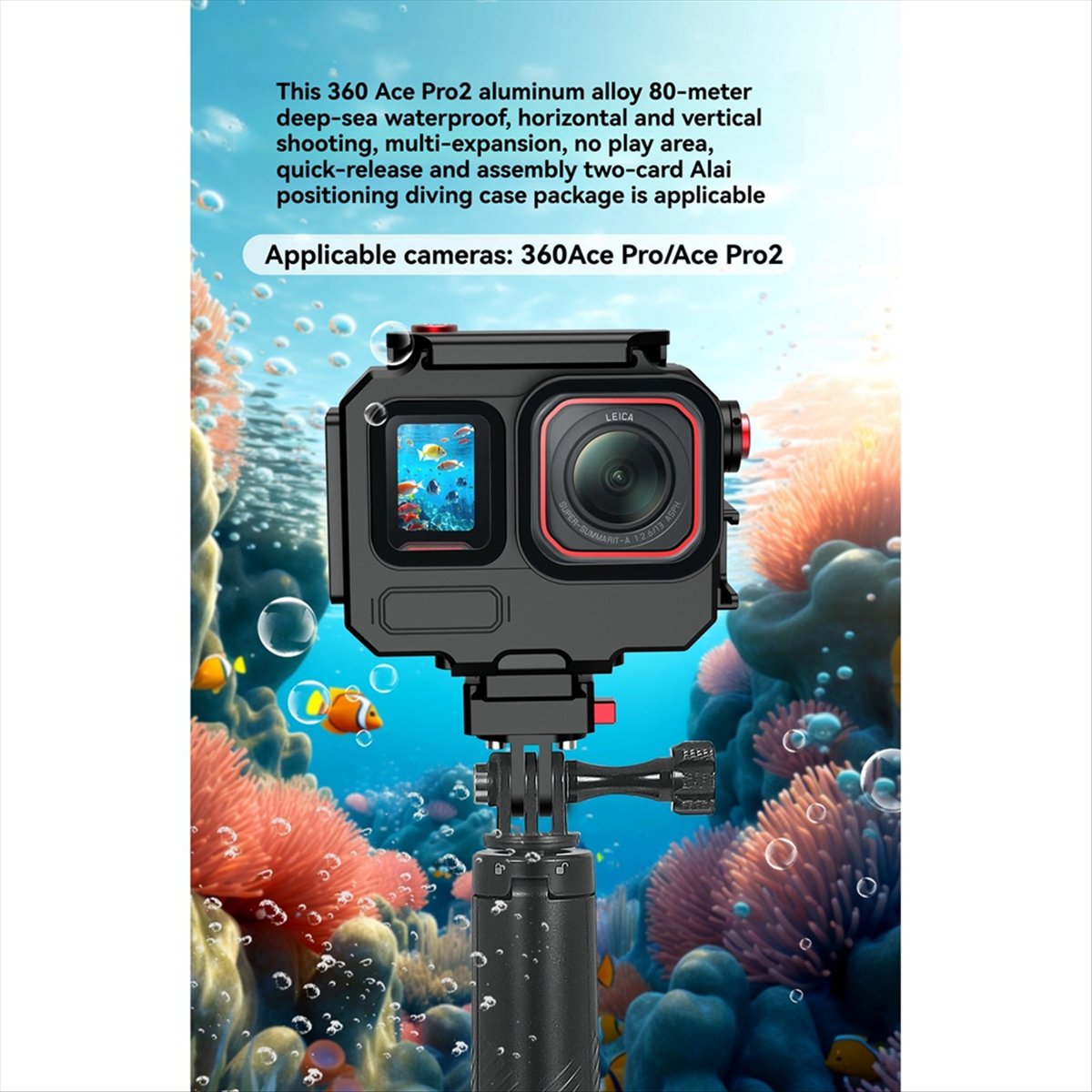 M05K 263FT/80M Waterproof Case - Underwater Camera ulasan dan harga