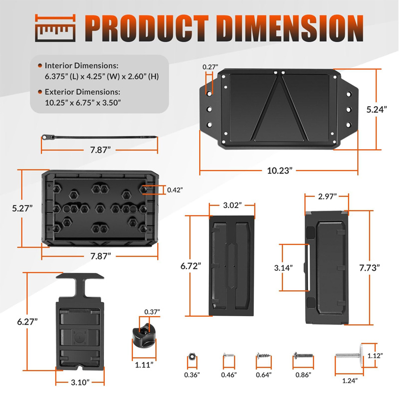 Track Mounted Battery Box for  - Fish Finder ulasan dan harga