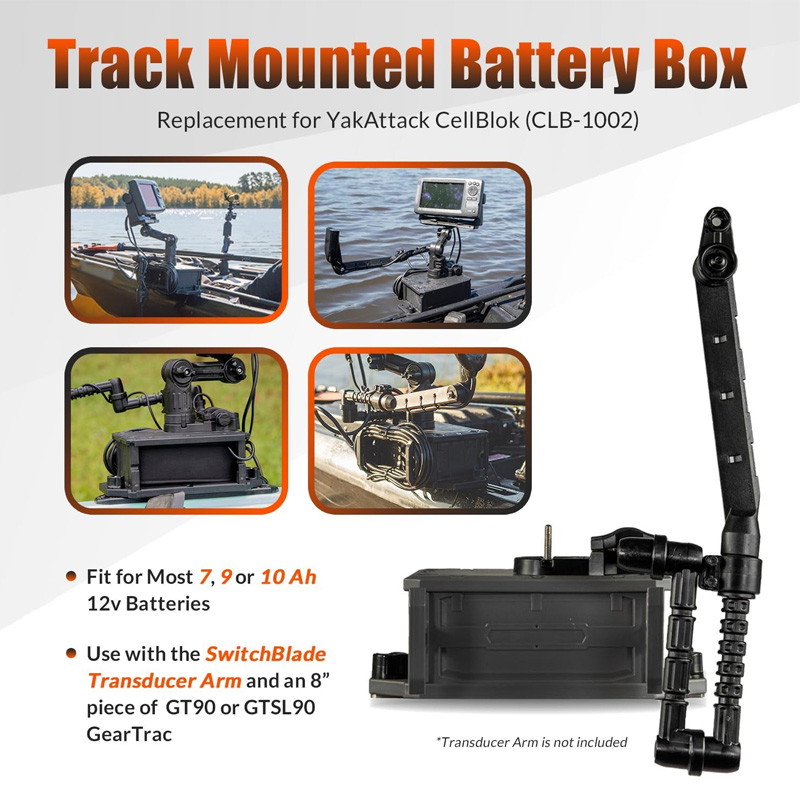 Track Mounted Battery Box for  - Fish Finder ulasan dan harga