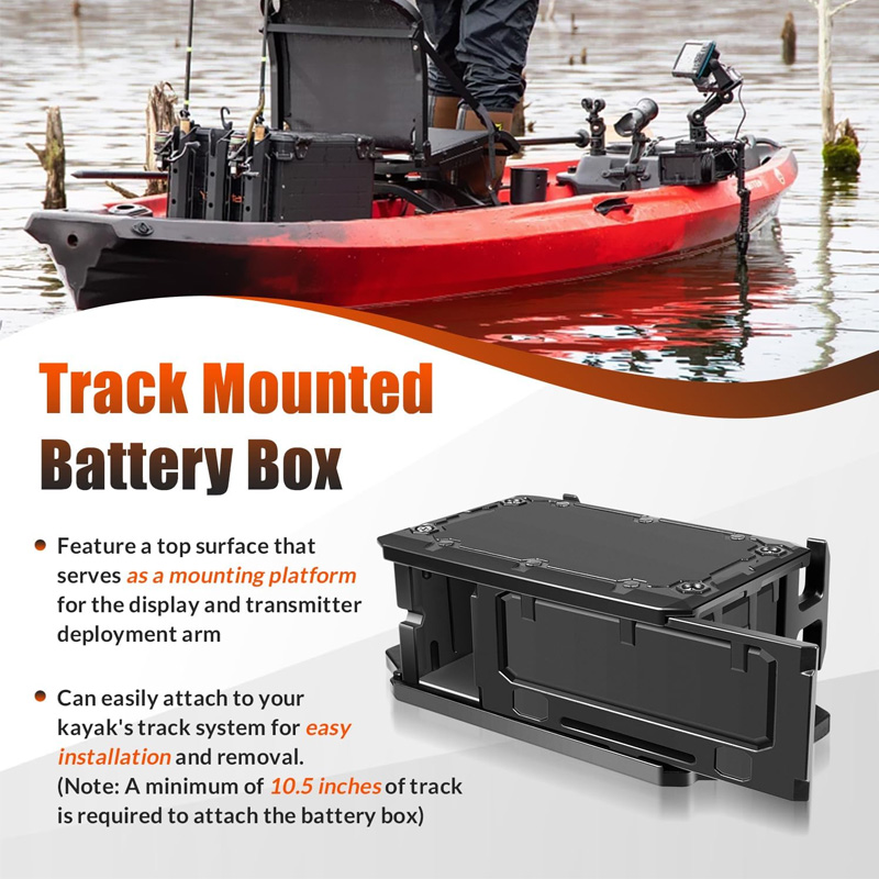 Track Mounted Battery Box for  - Fish Finder ulasan dan harga