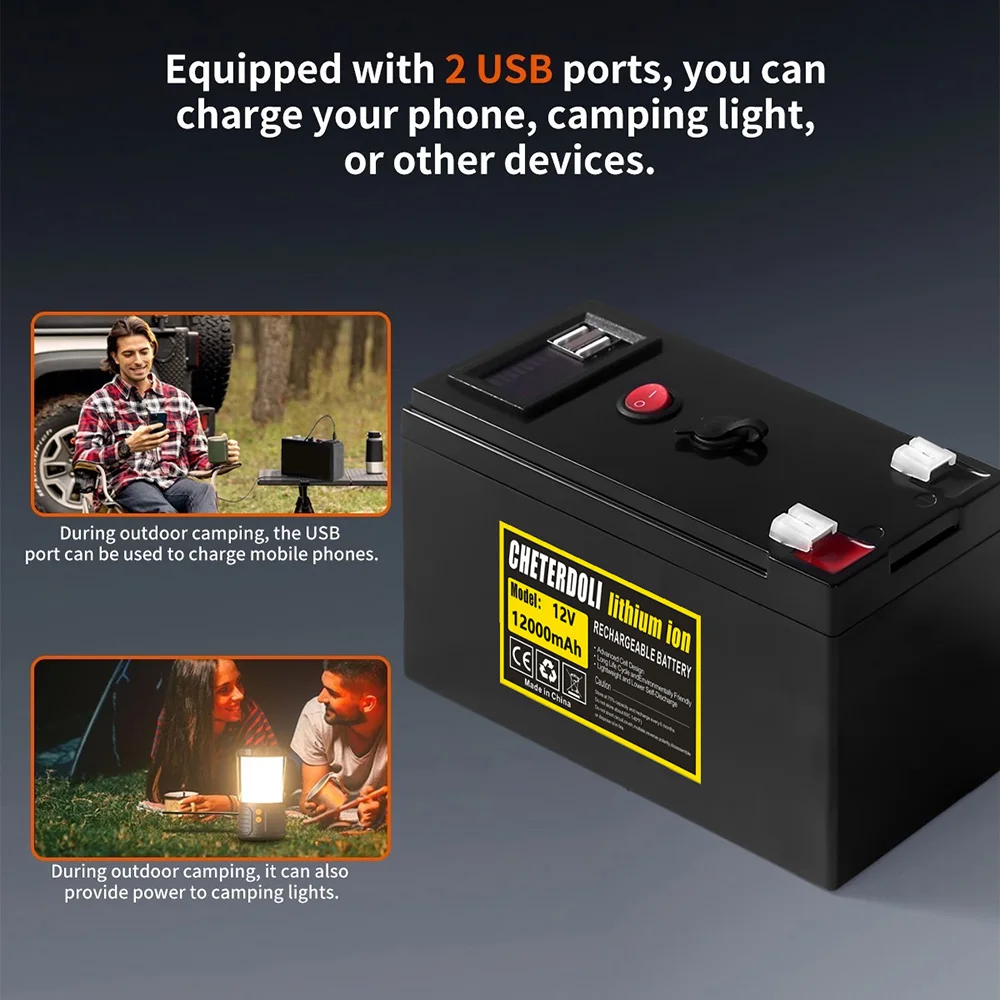 Portable 12V 12Ah Rechargeable - Fish Finder Portable ulasan dan harga
