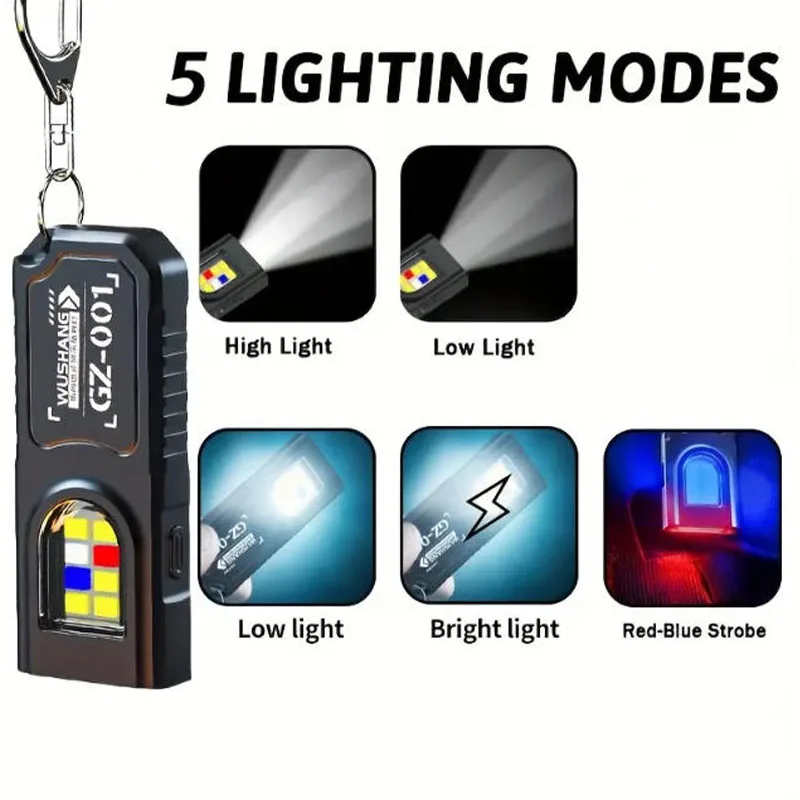 LED Keychain Flashlight Type C - Fishing Light ulasan dan harga