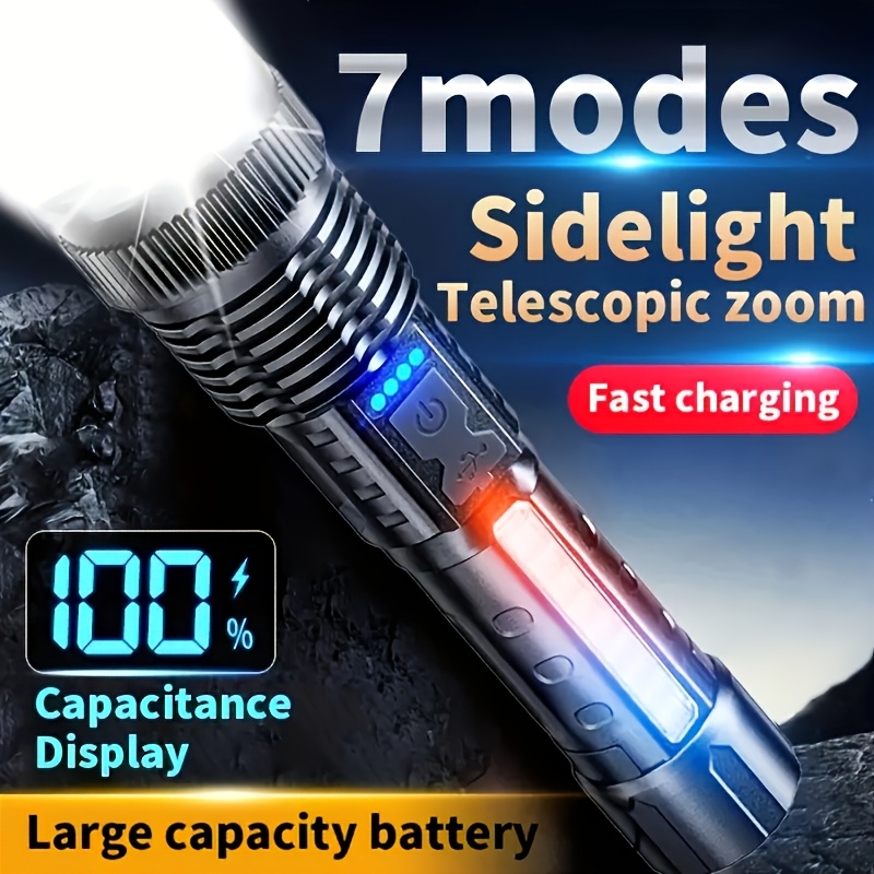 Powerful LED Flashlight Batter - Fishing Light ulasan dan harga