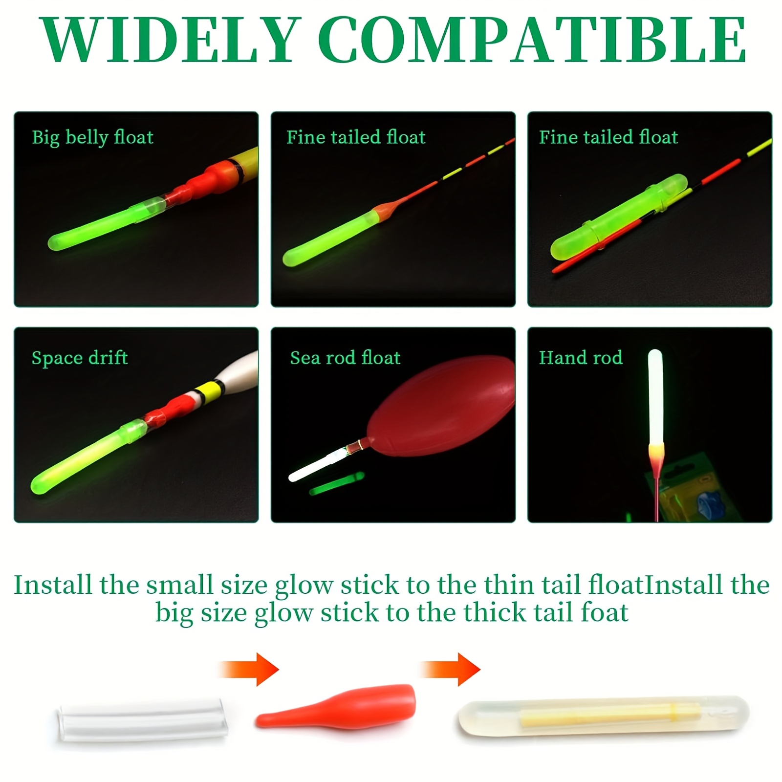 100PCS Fishing Glow Sticks Set - Fish Alarm ulasan dan harga