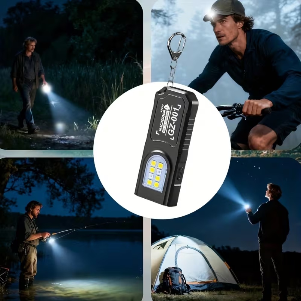 Mini COB LED Keychain Flashlig - Fishing Light ulasan dan harga